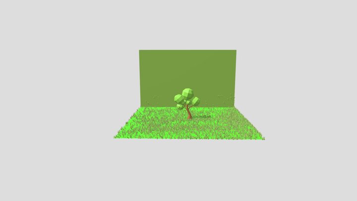 a low poly tree in blender   3.5.0 3D Model