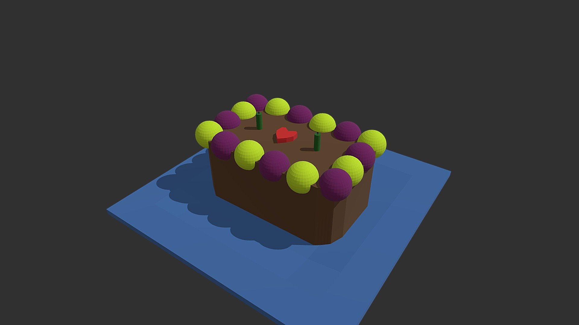 Lowpoly Cake Download Free 3d Model By Landens 7d32a4f Sketchfab 2055