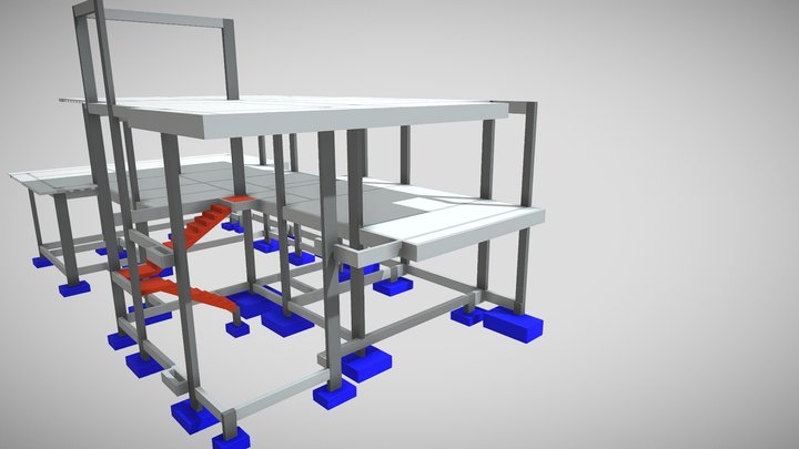 625 - Edificação Unifamiliar (300m2) 3D Model