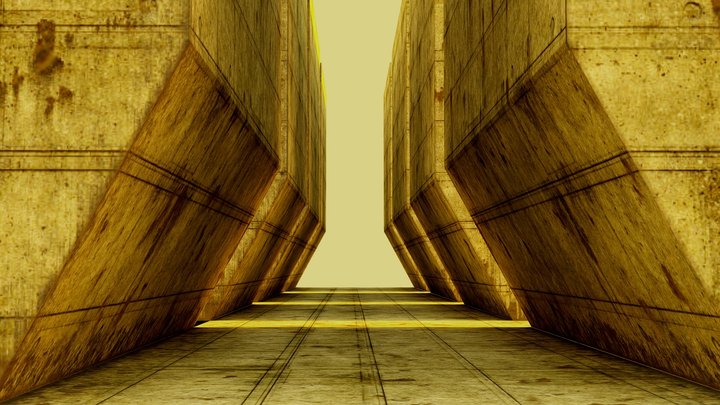 Brutalist Scene VR room – Modèle 3D gratuit STL
