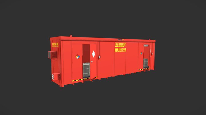 3006 Hazmat Storage Rental Unit 3D Model