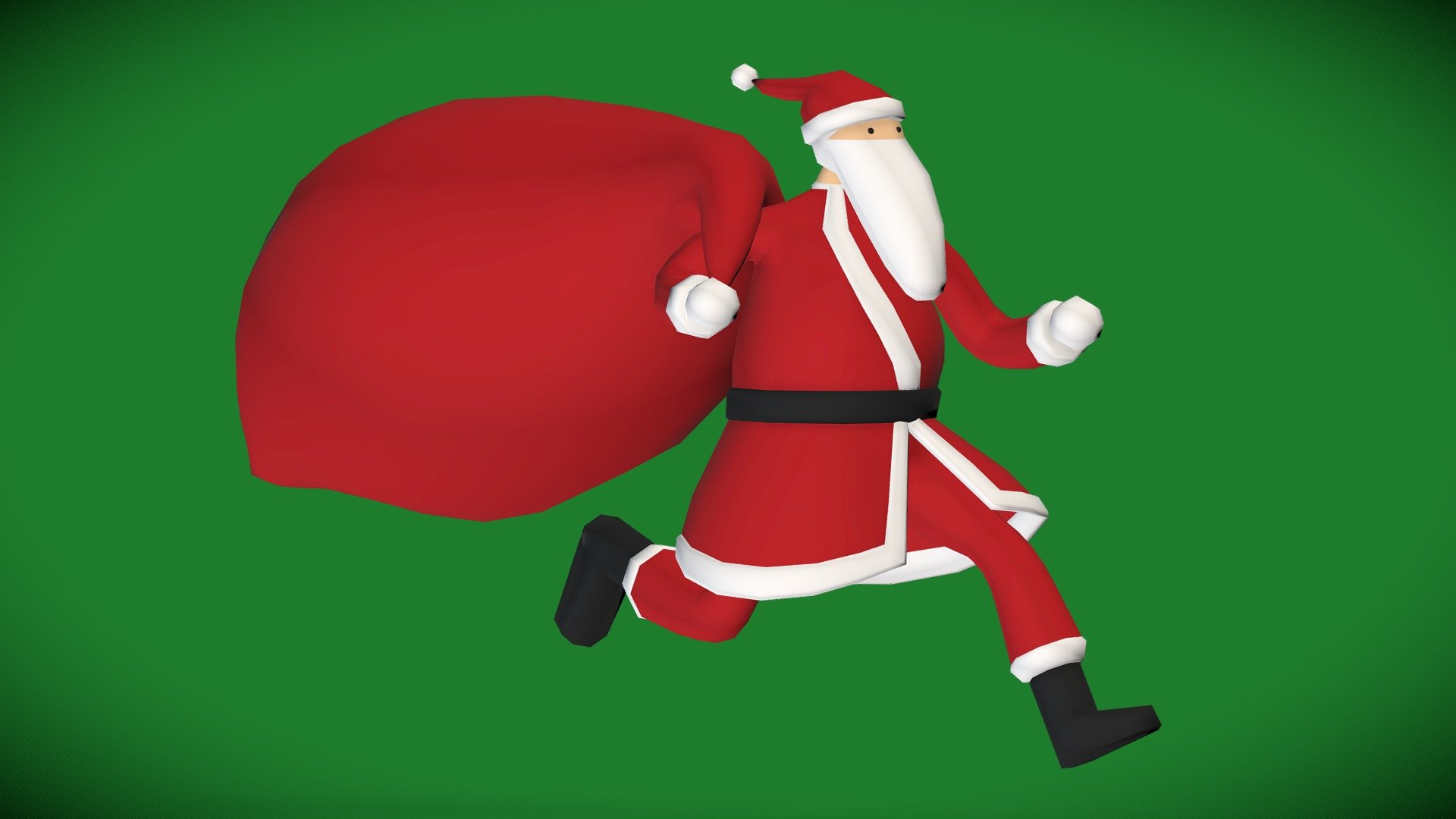 Santa Clause - Low Poly Speed Model