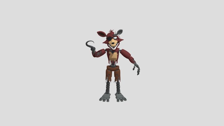 Withered foxy – Modello 3D gratuito STL