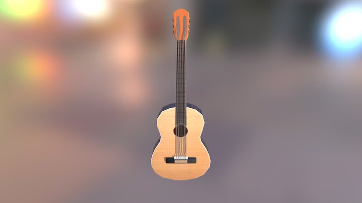 Guitarra Española Millorada Adrià Iter 3D Model