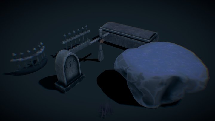 Stylized Horror Game-pack 3D Model