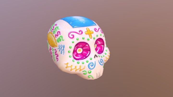 Calaverita de Azúcar 3D Model