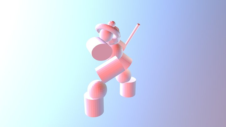 Super Fighter 3D Model