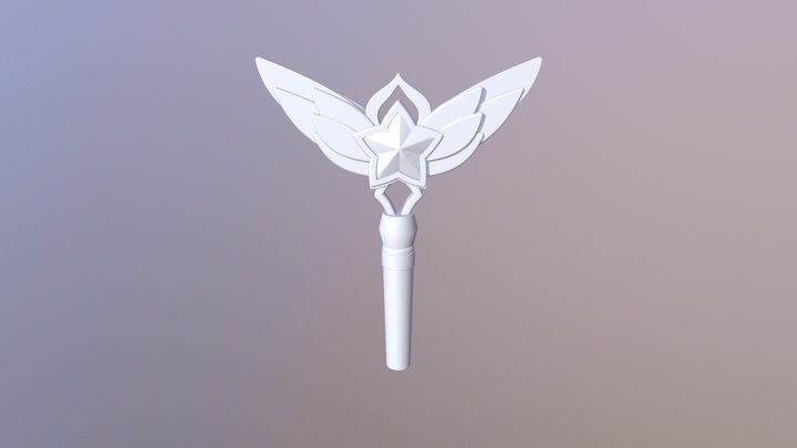 Star Guardian Lux Staff 3D Model