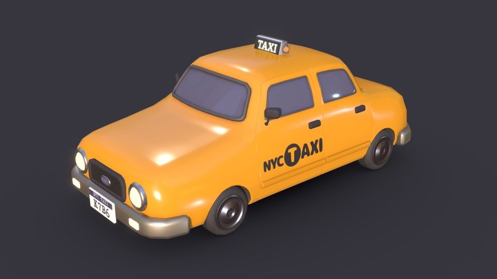Cute NYCTaxi 3D Model