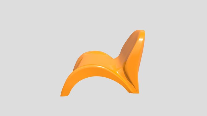 Orange Chair 3D Model