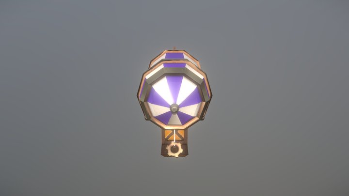 Steampunk Blimp 3D Model