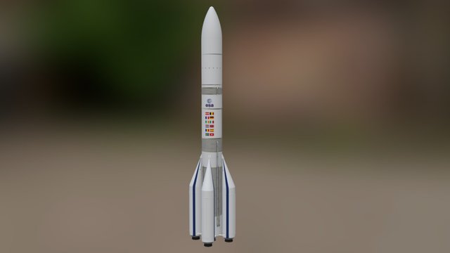 Ariane 6 A64 3D Model