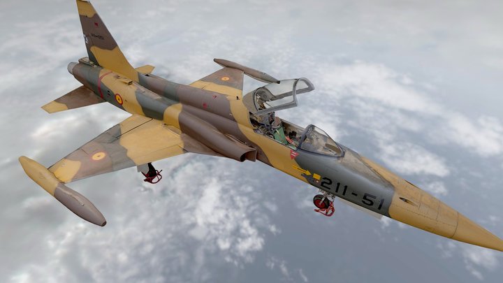 Northrop F-5A Freedom Fighter (partial capture) 3D Model