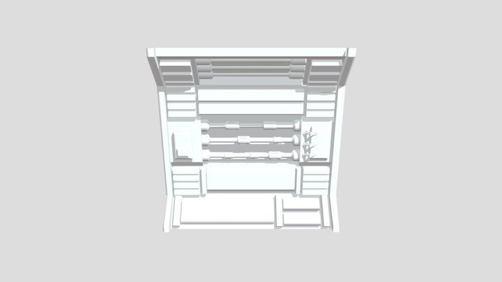 Scifi_ Wall_ 3D Model
