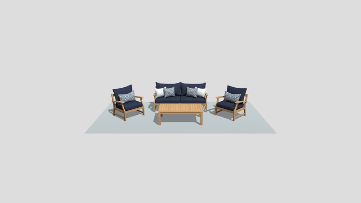 Sofas & Benches 3D Model
