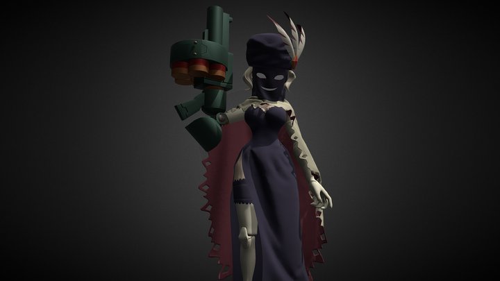 Black Dahilla 3D Model