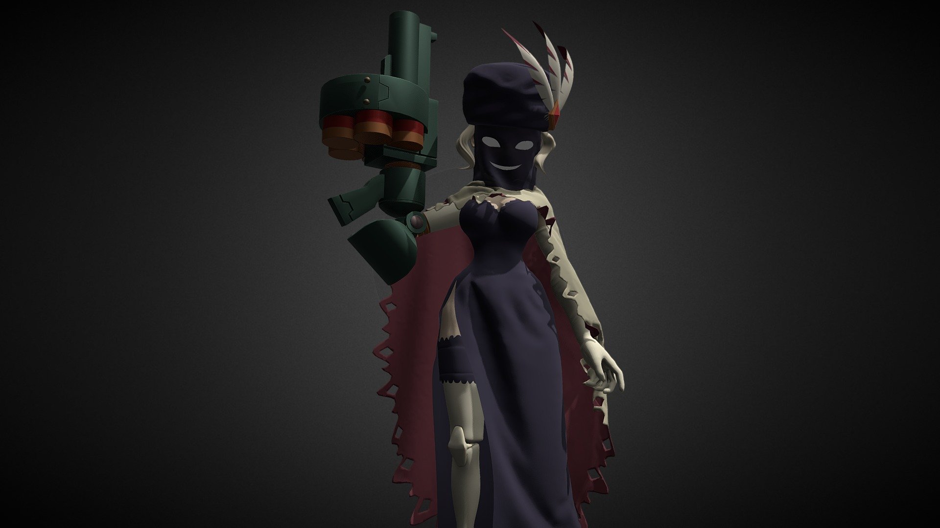 Black Dahilla - 3D model by David.Mkrtchyan1 (@David.Mkrtchyan1