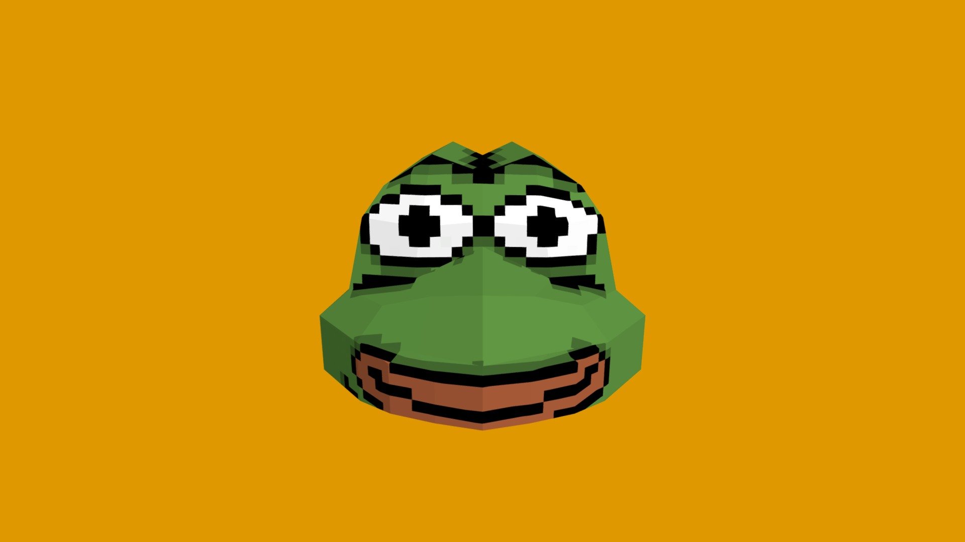 Pepe pixel low-poly - Download Free 3D model by xttort [7d40815
