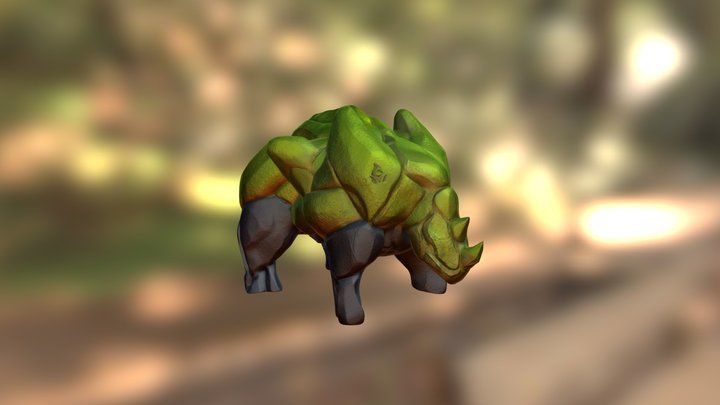 Stone Rhino 3D Model