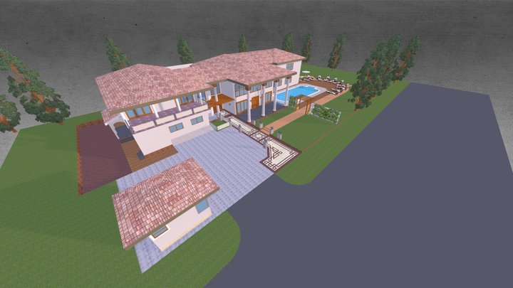 Sackey Mansion- Akosombo 3D Model