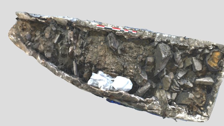 Pilier stratigraphique De Pierpont (MAN / SAN) 3D Model