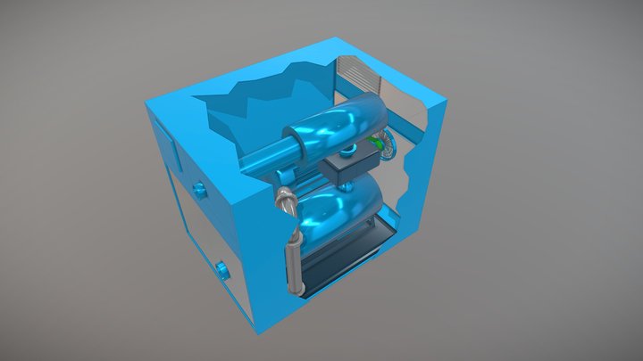 Compressore Delta Blower Aerzen 3D Model