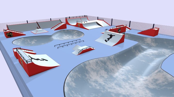 3D Skatepark Skate Park 3D Model