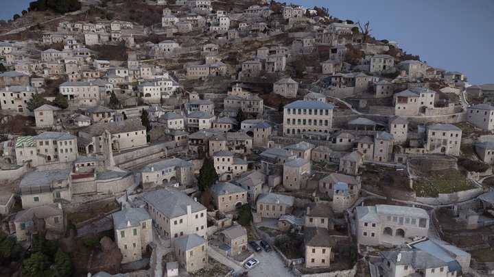 Syrrako Village Tzoumerka Greece 3D Model