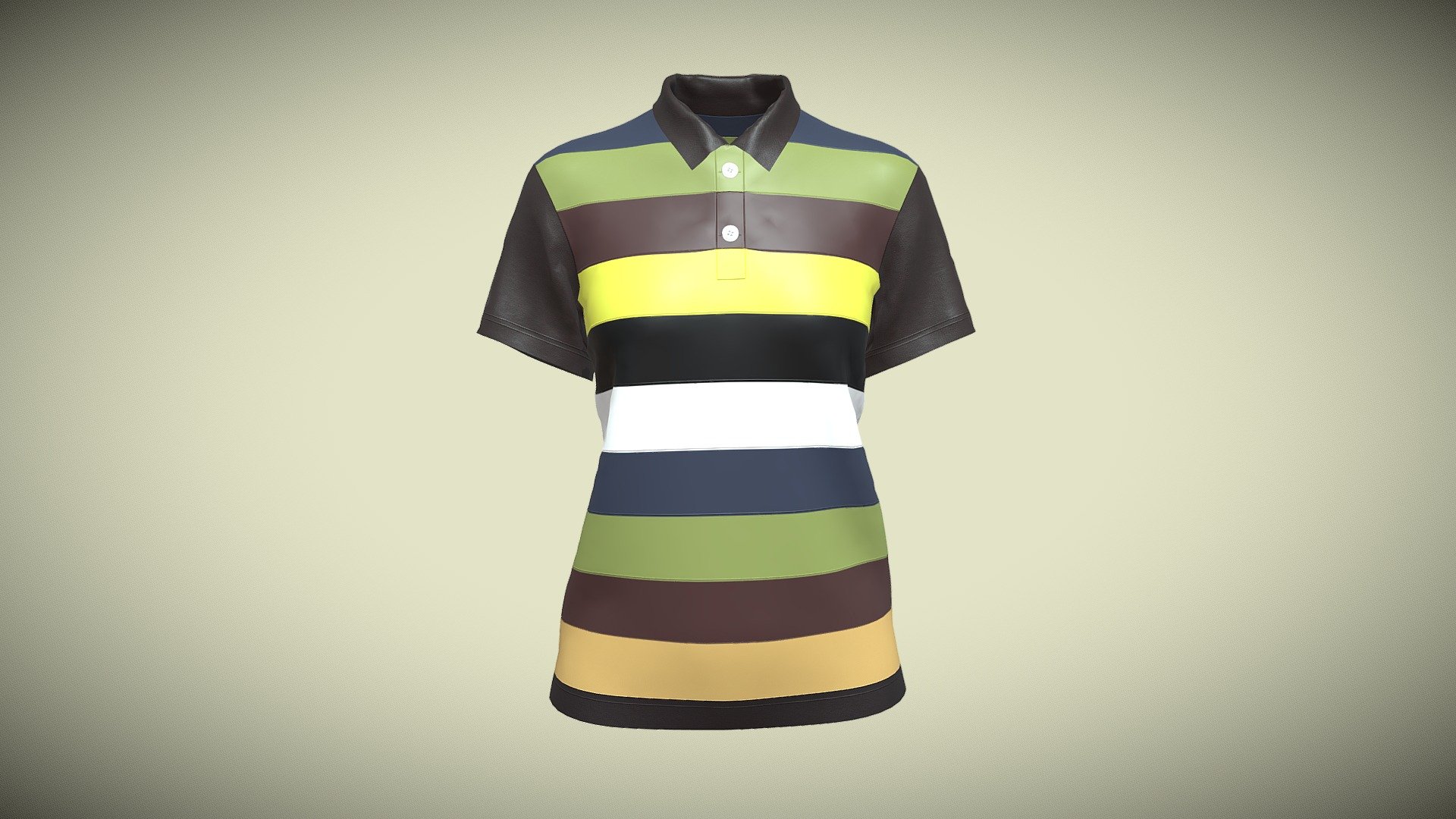 Ladies Polo Tops - Buy Royalty Free 3D model by Clothing Axis ...