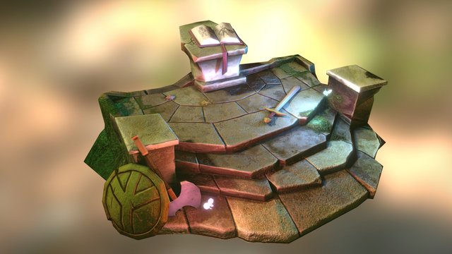 Unlit Altar v2 3D Model