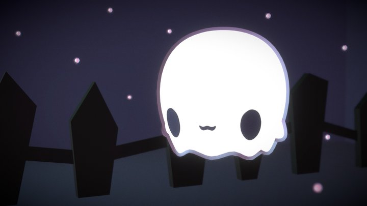 Archibald the Glowy Ghost 3D Model