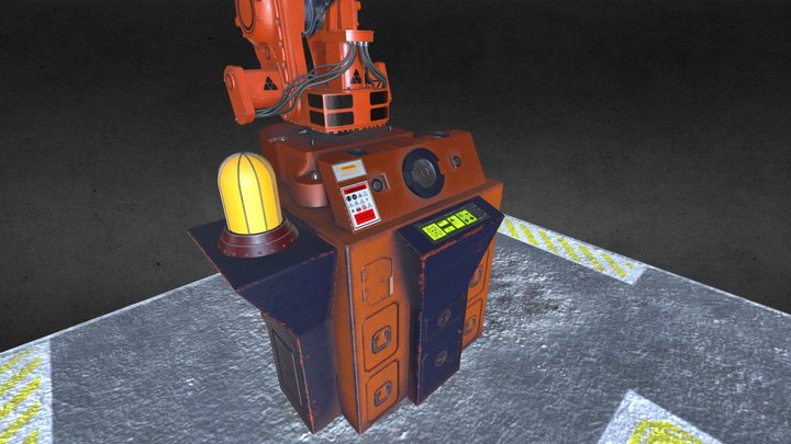 IRB 2400 Industrial Robot (UPDATED) 3D Model