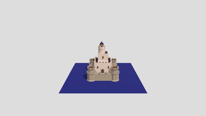 Castle lowpoly 3D Model