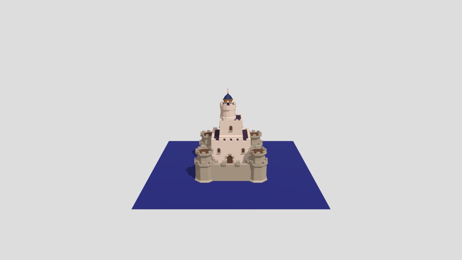 Castle lowpoly