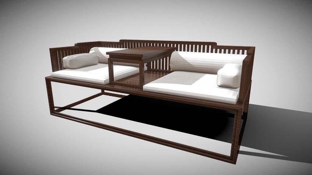 Modern Wooden Outdoor Sofa Set