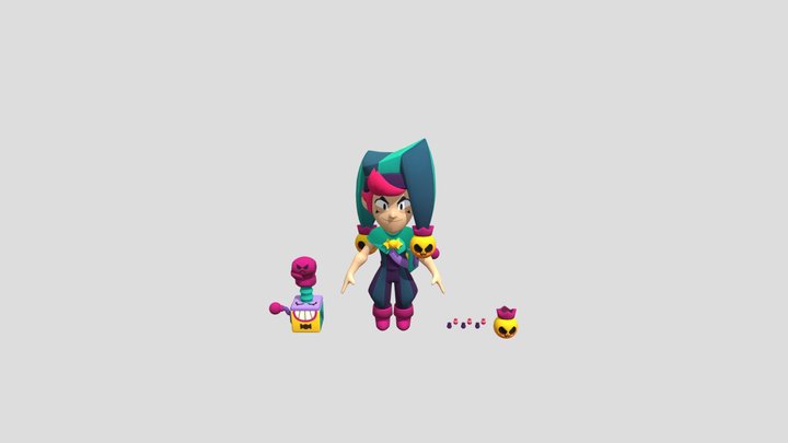 Chester_brawl_stars_t-pose 3D Model