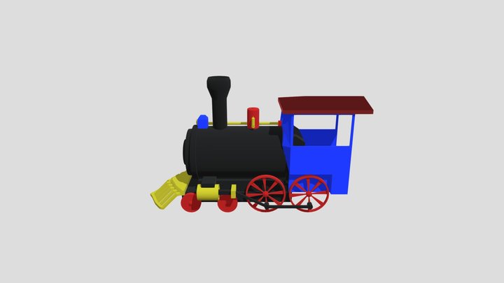 Simple Locomotive 3D Model