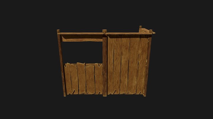 Wooden Walls 3D Model
