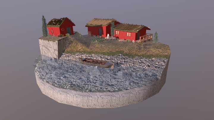 DAE Diorama - By The Ocean 3D Model