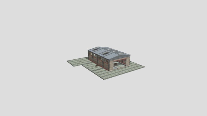 Free fire building 3D Model