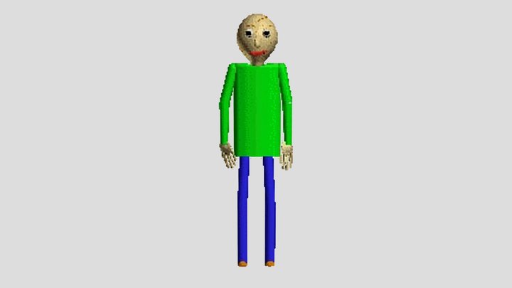 2d Baldi 3D Model