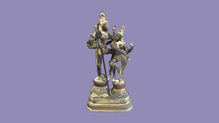 Shiva and Parvati 3D Model 3D Model