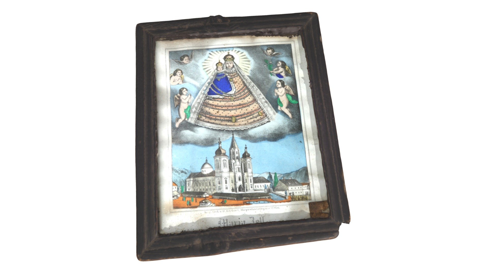 B9209 - Icoană pe hârtie Maria Zell