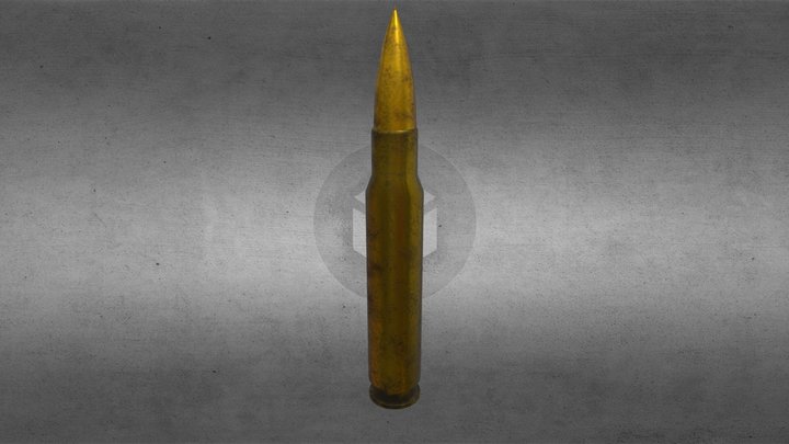 5.56 round 3D Model