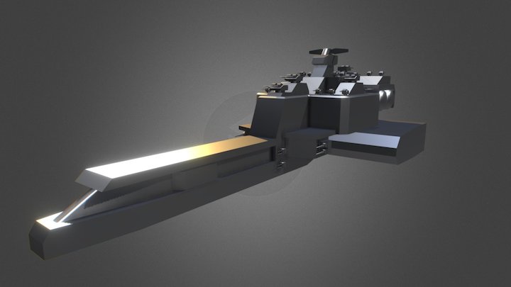 Mithril-class Warship 3D Model