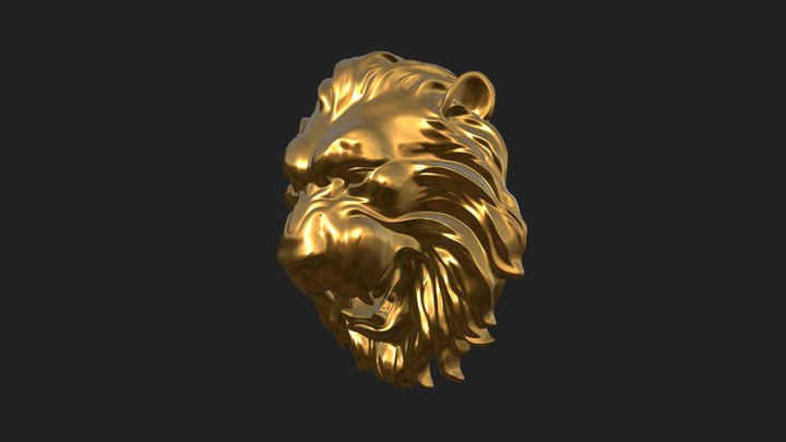 Medallion Lion 3D Model