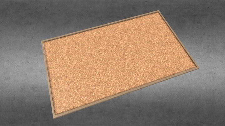 Corkboard 3D Model