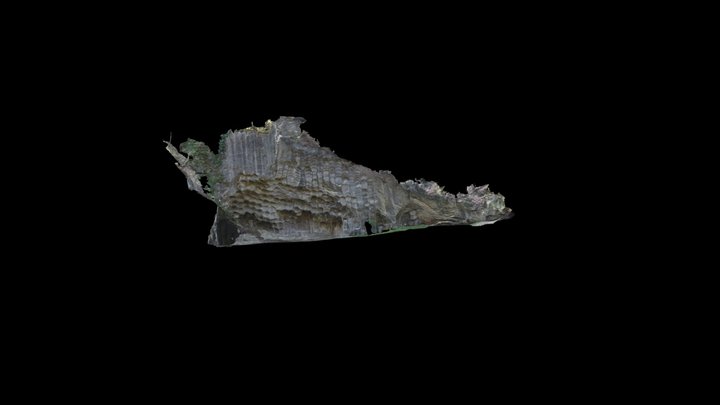 Abandoned millstone quarry in southern Bavaria 3D Model