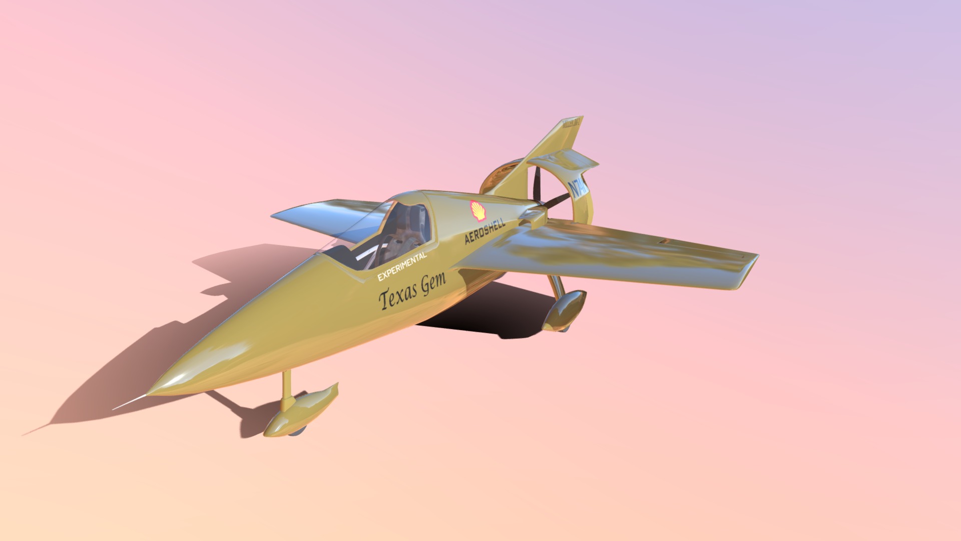 3D model Miller JM-2 Formula 1 - This is a 3D model of the Miller JM-2 Formula 1. The 3D model is about a small airplane flying in the sky.