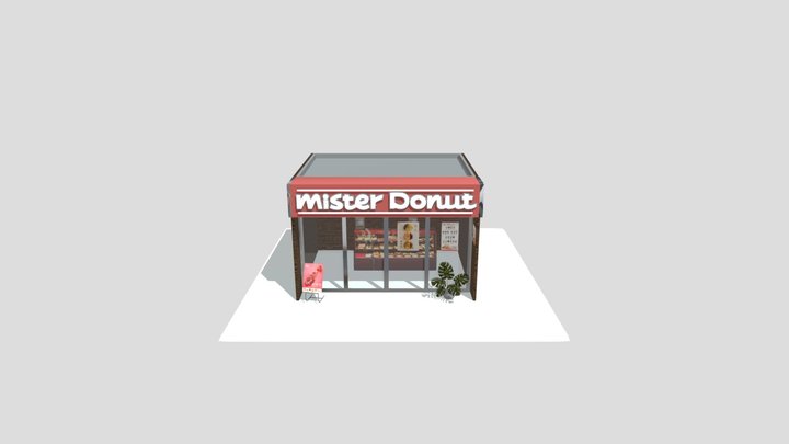 Mister Donut Japan Store 3D Model